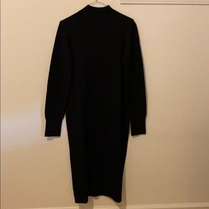 Black long sleeve bodycon dress